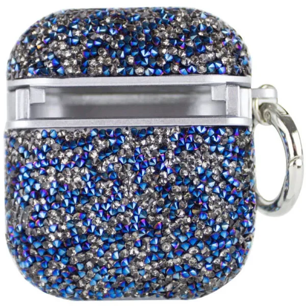 TPU чехол Bling World Rock Diamond для наушников AirPods 1/2 — Синий — фото 2