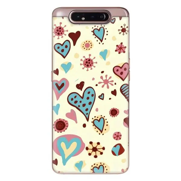 Чехол с принтом «Сердечки» для Samsung Galaxy a80 2019 ( A805F ) Чехол с принтом «Сердечки» для Samsung Galaxy a80 2019 ( A805F )