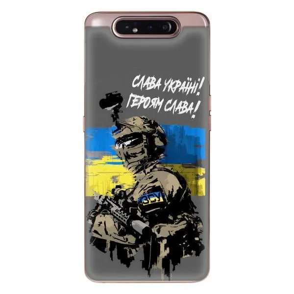 Чехол с принтом «Героям Слава» для Samsung Galaxy a80 2019 ( A805F ) Чехол с принтом «Героям Слава» для Samsung Galaxy a80 2019 ( A805F )