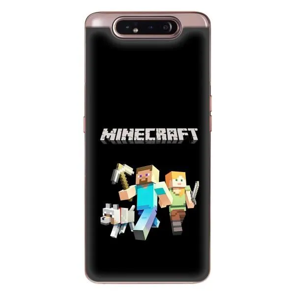 Чехол с принтом «герои Minecraft» для Samsung Galaxy a80 2019 ( A805F )