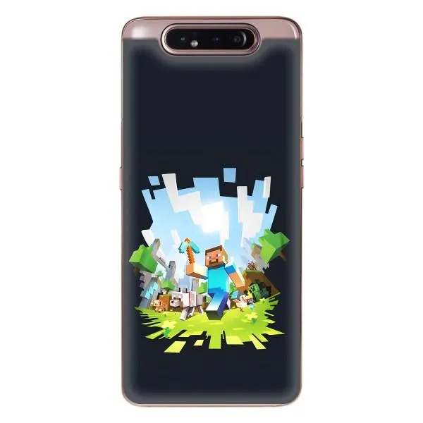Чехол с принтом «персонажи Minecraft» для Samsung Galaxy a80 2019 ( A805F )