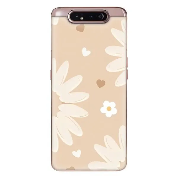Чехол с принтом «Бежевые цветы» для Samsung Galaxy a80 2019 ( A805F ) Чехол с принтом «Бежевые цветы» для Samsung Galaxy a80 2019 ( A805F )