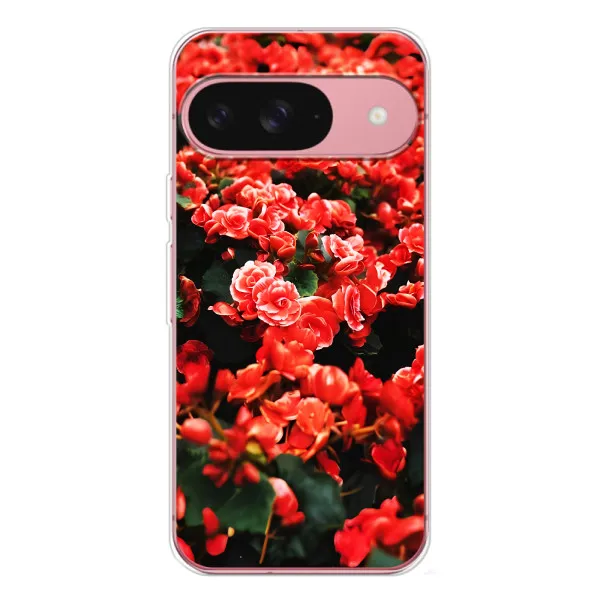 Чехол с принтом «Цветы красные» для Google Pixel 10 Pro