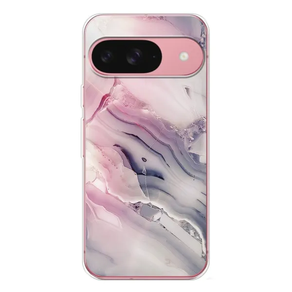 Чехол с принтом «Пурпурный Мрамор» для Google Pixel 10 Pro