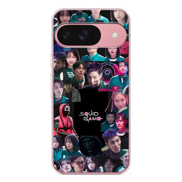 Чехол с принтом «Коллаж Игра кальмара» для Google Pixel 10 Чехол с принтом «Коллаж Игра кальмара» для Google Pixel 10