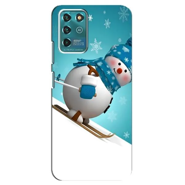 Чехол с принтом «Снеговик на лыжах» для Google Pixel 2