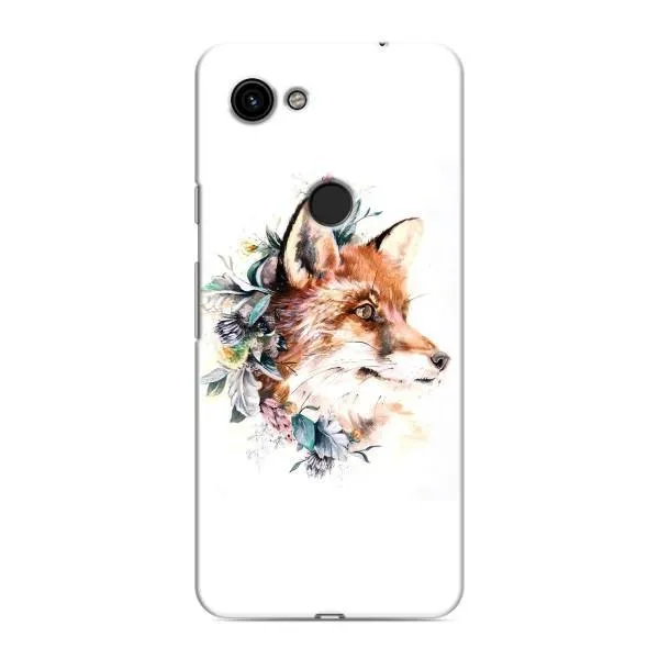 Чехол с принтом «Лисичка в цветочках» для Google Pixel 3 XL