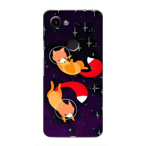 Чехол с принтом «Лисички космонавты» для Google Pixel 3 XL