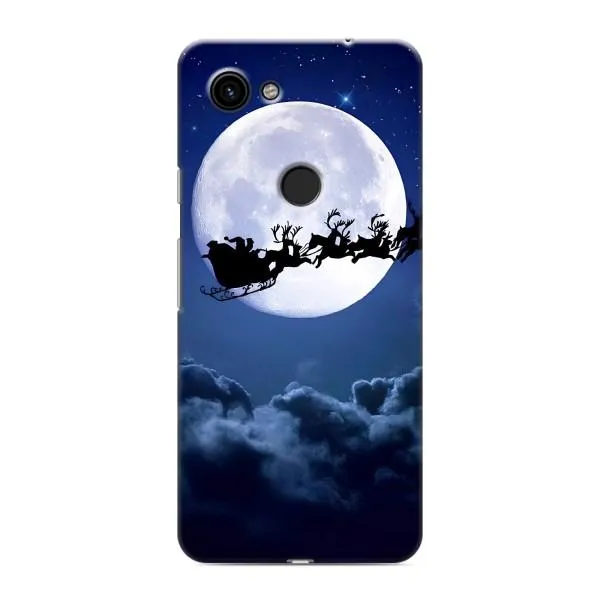 Чехол с принтом «Санта - луна» для Google Pixel 3a XL