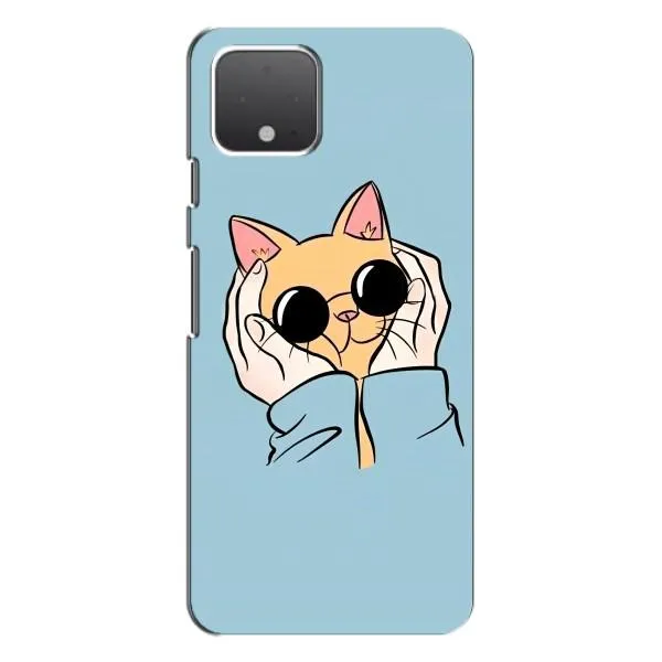 Чехол с принтом «Котик в очках» для Google Pixel 4 XL