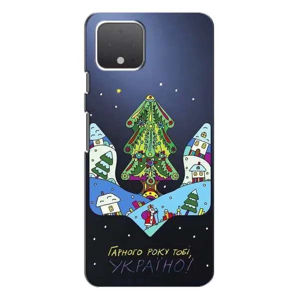 Чехол с принтом «Рождественский герб» для Google Pixel 4 XL
