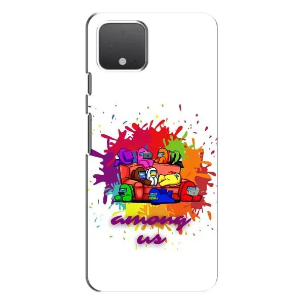 Чехол с принтом «Яркий АмонгАс» для Google Pixel 4