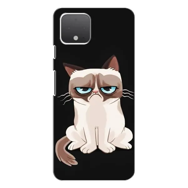 Чехол с принтом «Грустный кот» для Google Pixel 4