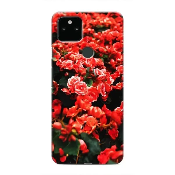 Чехол с принтом «Цветы красные» для Google Pixel 4a 5G