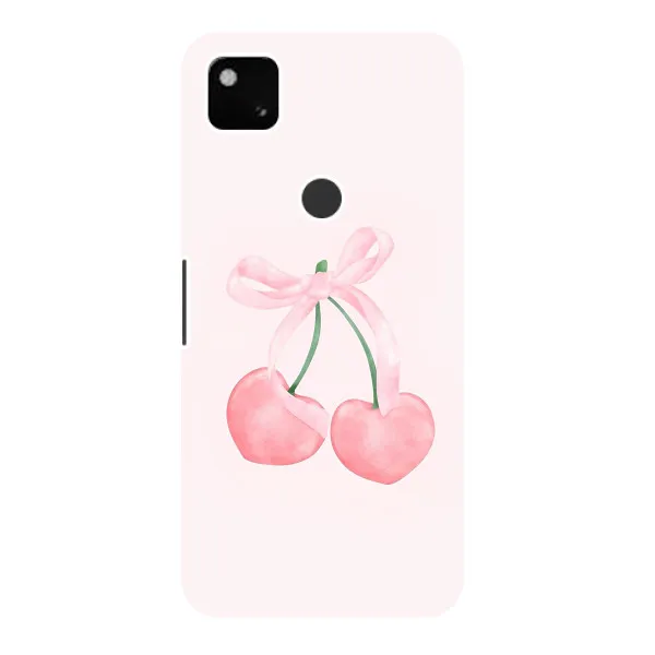 Чехол с принтом «Розовые вишни» для Google Pixel 4a Чехол с принтом «Розовые вишни» для Google Pixel 4a