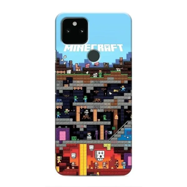 Чехол с принтом «фон Minecraft» для Google Pixel 5 Чехол с принтом «фон Minecraft» для Google Pixel 5