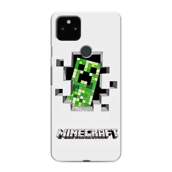 Чехол с принтом «крипер Майнкрафт» для Google Pixel 5 Чехол с принтом «крипер Майнкрафт» для Google Pixel 5