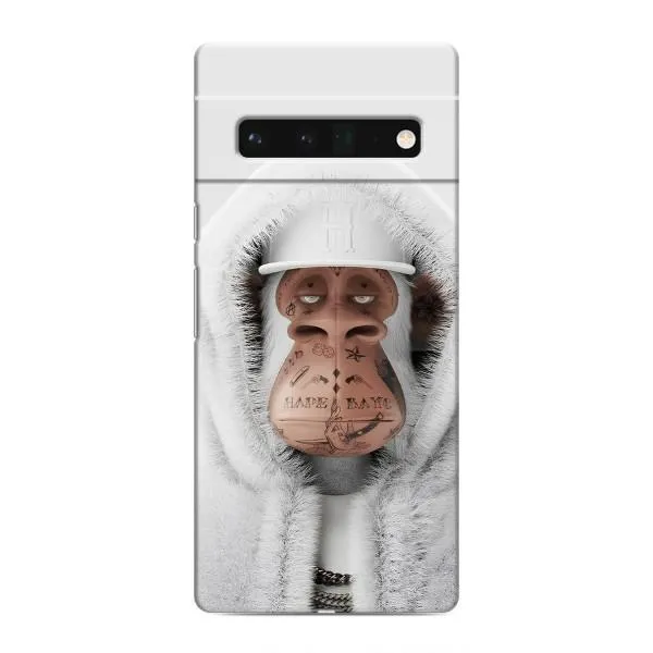 Чехол с принтом «обезьяна NFT в тату» для Google Pixel 6 Pro