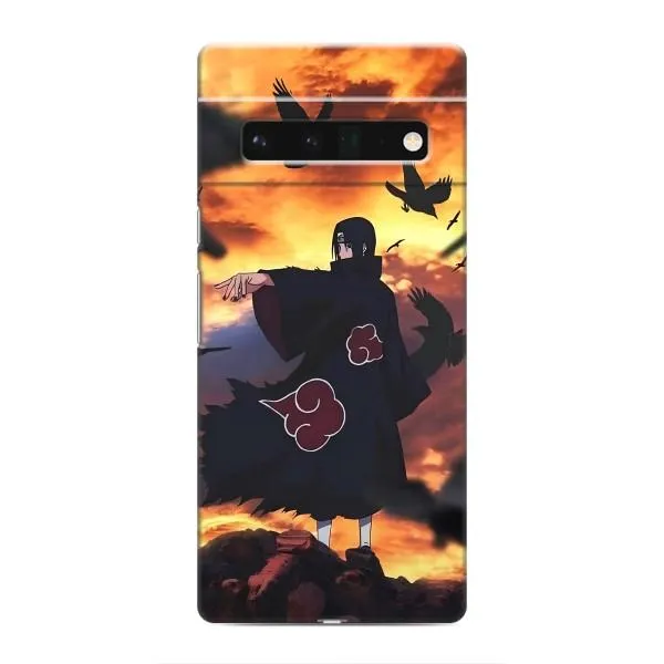 Чехол с принтом «Итачи с воронами» для Google Pixel 6 Pro Чехол с принтом «Итачи с воронами» для Google Pixel 6 Pro