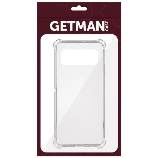 TPU чохол GETMAN Ease logo посилені кути Full Camera для Google Pixel 6 — Прозорий — фото 4