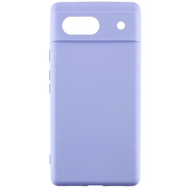 Чехол TPU GETMAN Liquid Silk Full Camera для Google Pixel 6 — Сиреневый Чехол TPU GETMAN Liquid Silk Full Camera для Google Pixel 6 — Сиреневый