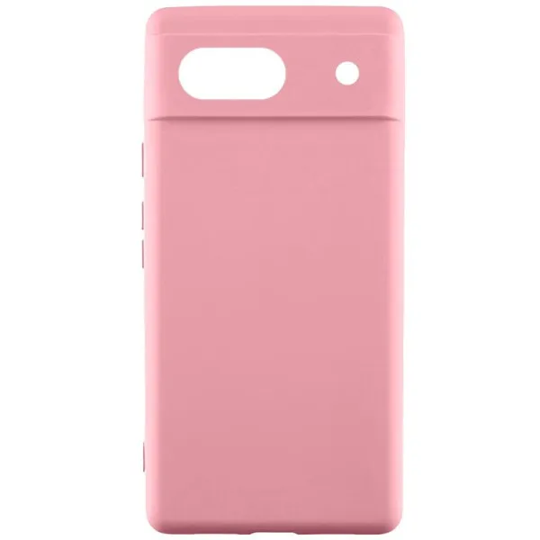 Чехол TPU GETMAN Liquid Silk Full Camera для Google Pixel 6 — Розовый Чехол TPU GETMAN Liquid Silk Full Camera для Google Pixel 6 — Розовый
