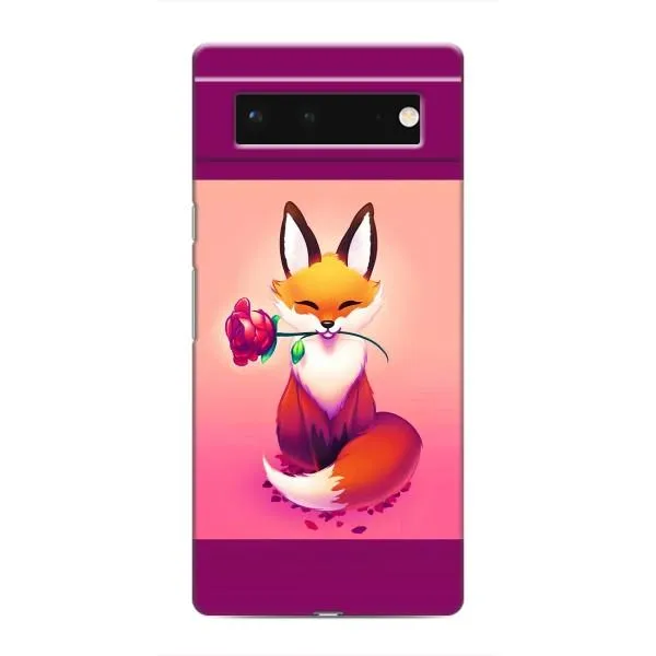 Чехол с принтом «Лисичка с розочкой» для Google Pixel 6 Чехол с принтом «Лисичка с розочкой» для Google Pixel 6