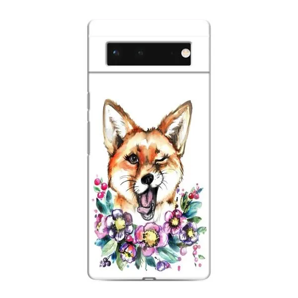 Чехол с принтом «Веселая лисичка» для Google Pixel 6 Чехол с принтом «Веселая лисичка» для Google Pixel 6