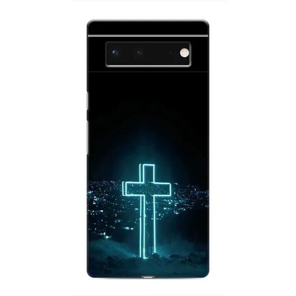 Чехол с принтом «Крест и город» для Google Pixel 6 Чехол с принтом «Крест и город» для Google Pixel 6