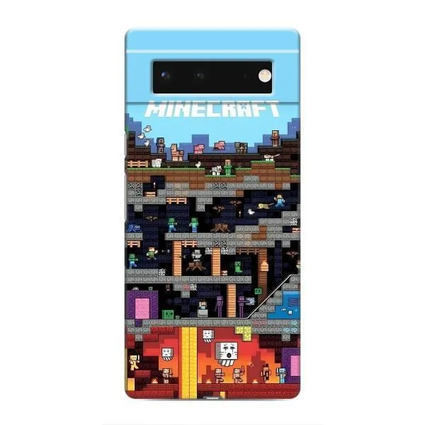 Чехол с принтом «фон Minecraft» для Google Pixel 6 Чехол с принтом «фон Minecraft» для Google Pixel 6