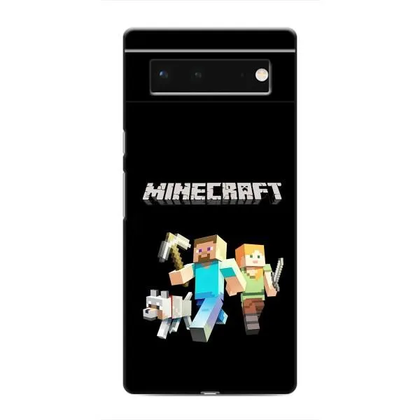 Чехол с принтом «герои Minecraft» для Google Pixel 6 Чехол с принтом «герои Minecraft» для Google Pixel 6