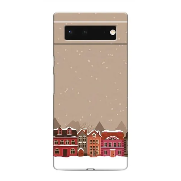 Чехол с принтом «Зимний город» для Google Pixel 6