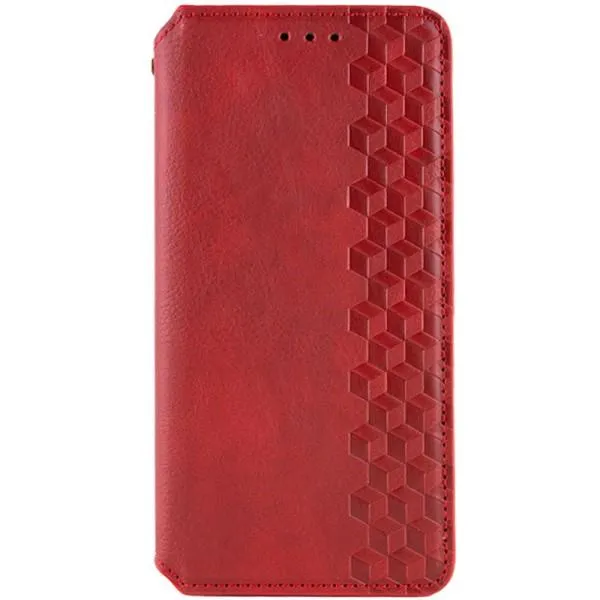 Кожаный чехол-книжка GETMAN Cubic (PU) для Google Pixel 6a — Красный — фото 1 Кожаный чехол-книжка GETMAN Cubic (PU) для Google Pixel 6a — Красный — фото 1