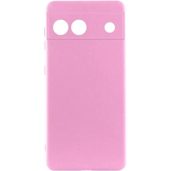 Чехол Silicone Cover Lakshmi Full Camera (A) для Google Pixel 6a — Розовый