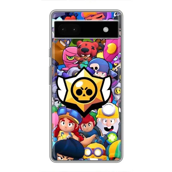 Чехол с принтом «Лого Brawl Stars» для Google Pixel 6a Чехол с принтом «Лого Brawl Stars» для Google Pixel 6a