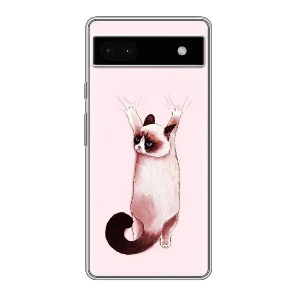 Чехол с принтом «Котик падает» для Google Pixel 6a