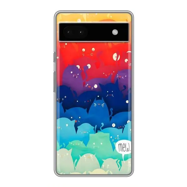 Чехол с принтом «Mew» для Google Pixel 6a