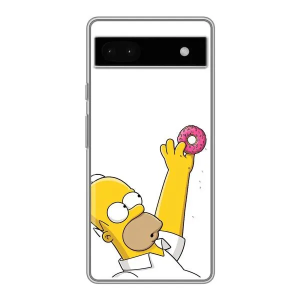 Чехол с принтом «Гомер с пончиком» для Google Pixel 6a