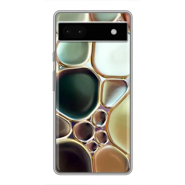 Чехол с принтом «Радужный Мрамор» для Google Pixel 6a