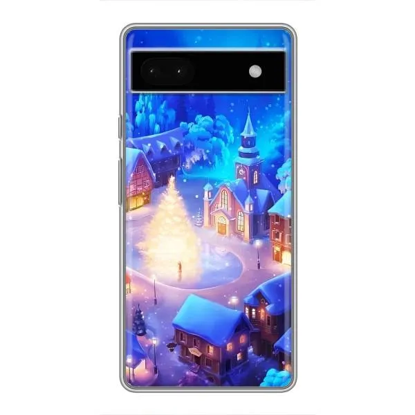 Чехол с принтом «Рождественский город» для Google Pixel 6a