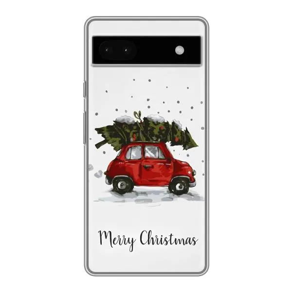 Чехол с принтом «Машина с елкой» для Google Pixel 6a Чехол с принтом «Машина с елкой» для Google Pixel 6a