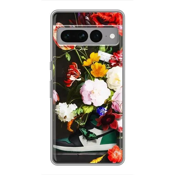 Чехол с принтом «Nike цветы» для Google Pixel 7 Pro
