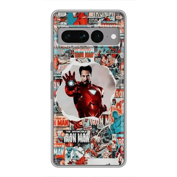 Чехол с принтом «Айронмен» для Google Pixel 7 Pro