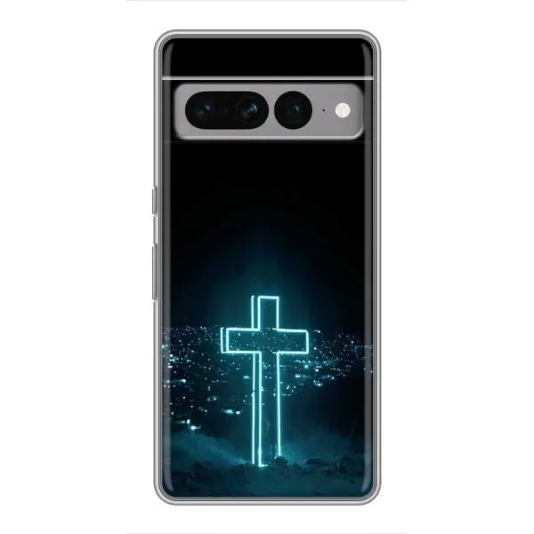 Чехол с принтом «Крест и город» для Google Pixel 7 Pro Чехол с принтом «Крест и город» для Google Pixel 7 Pro