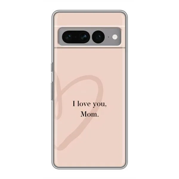 Чехол с принтом «Сердце маме» для Google Pixel 7 Pro