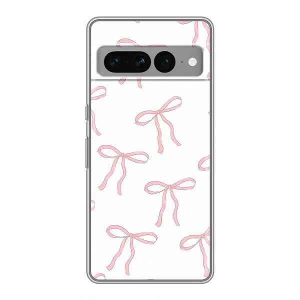 Чехол с принтом «Розовые бантики» для Google Pixel 7 Pro