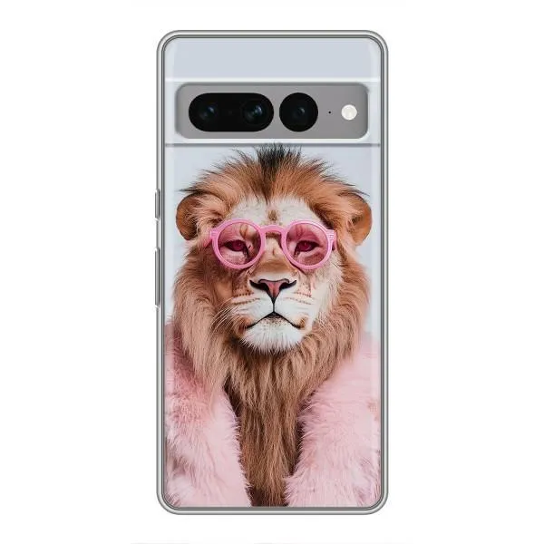 Чехол с принтом «Лев в очках» для Google Pixel 7 Pro