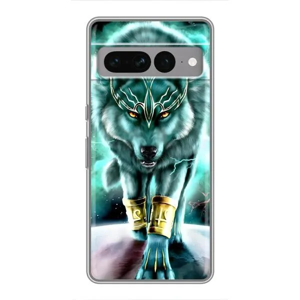 Чехол с принтом «Яркий волк» для Google Pixel 7 Pro