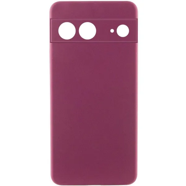 Чехол TPU GETMAN Liquid Silk Full Camera для Google Pixel 7 — Бордовый