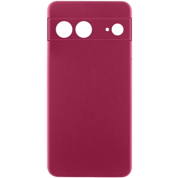 Чехол Silicone Cover Ummi Lakshmi Full Camera (AA) для Google Pixel 7 — Бордовый
